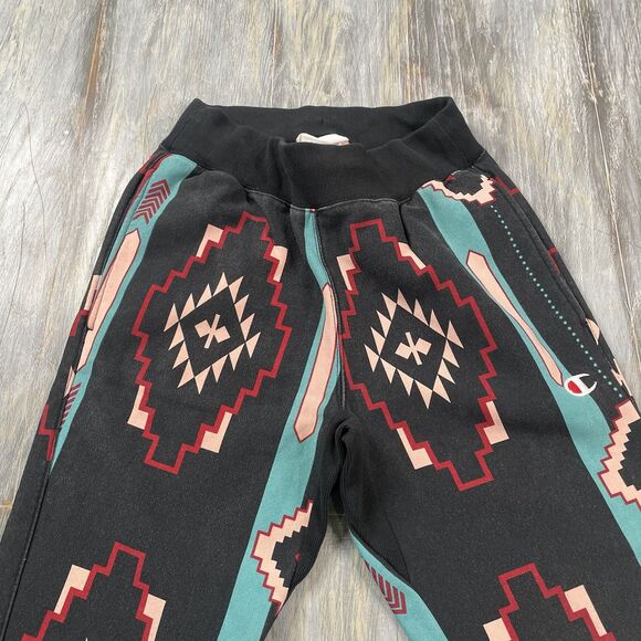 Vintage Champion Aztec Print Sweat Pants - Picture 2 of 4